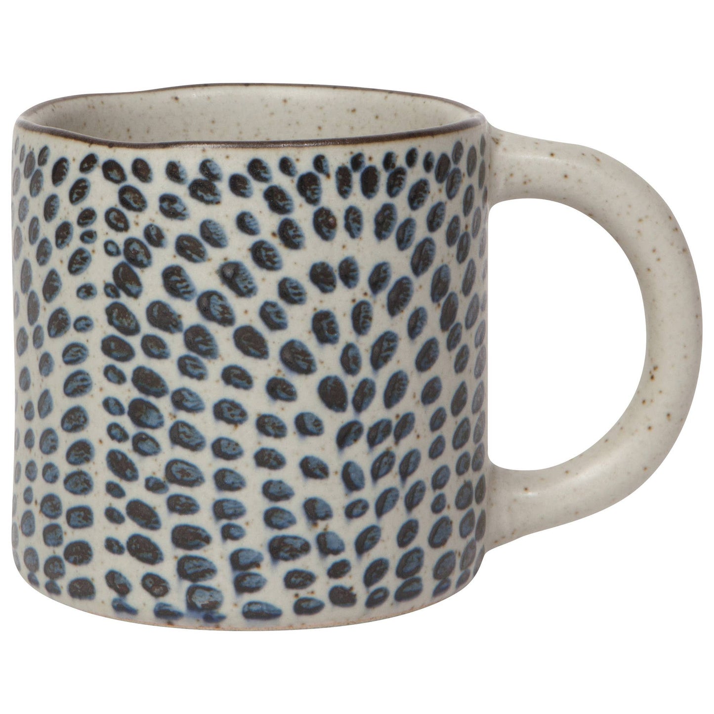 A charming rustic coffee mug. Part of the Element collection of a coordinating mugs, bowls, and serveware.