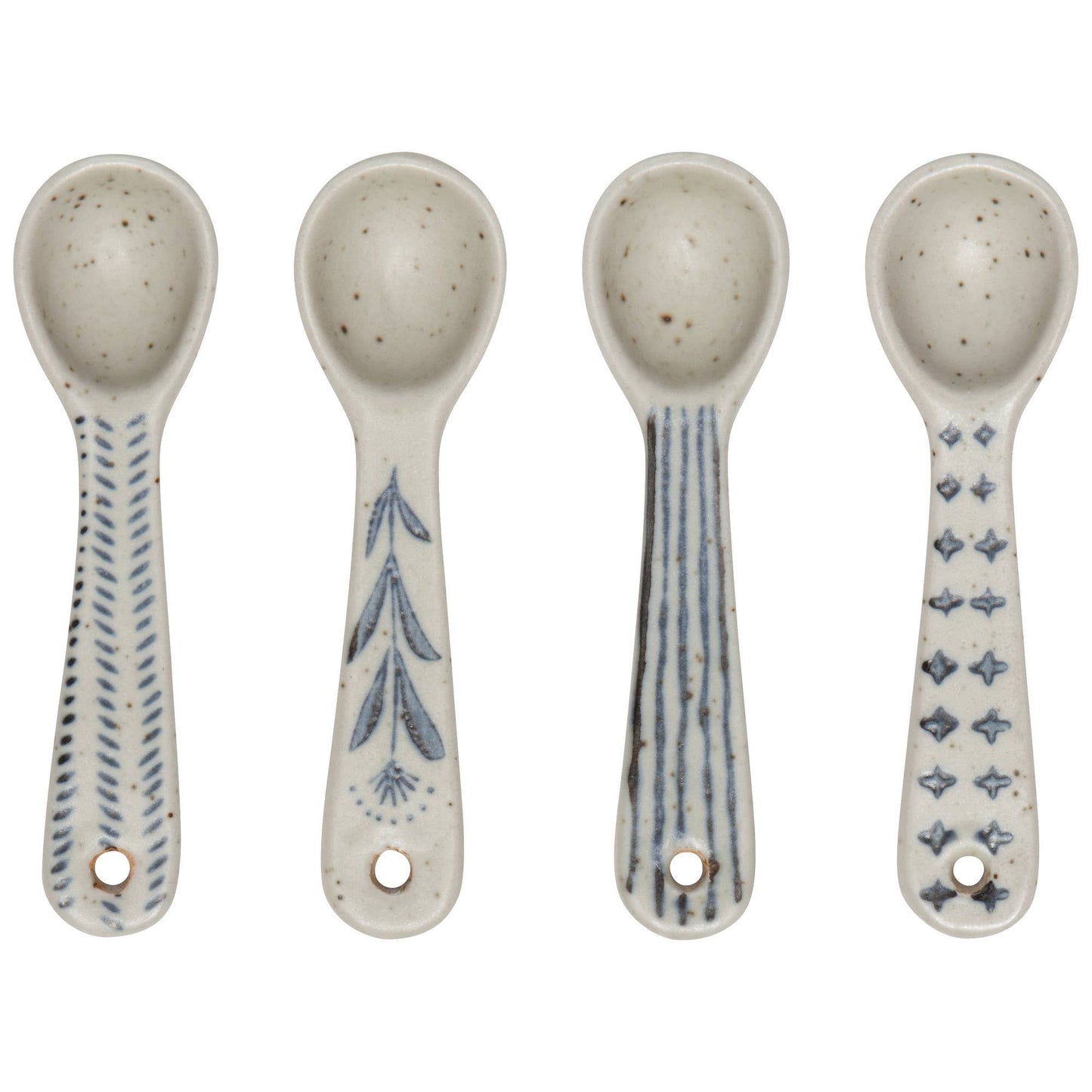 A set of 4 mini spons (4"L) with the matching rustic apeal of that matches the rest of the Element line.