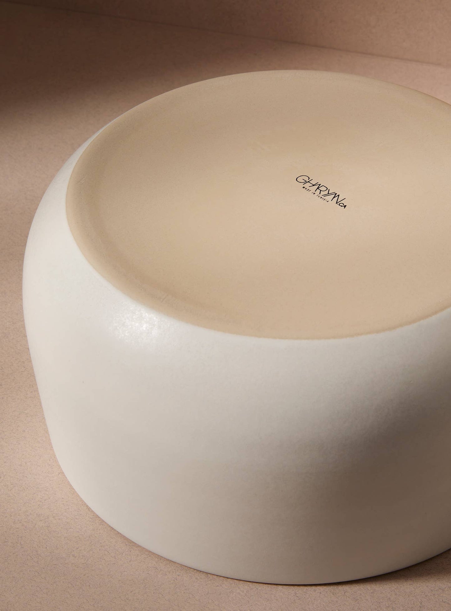 Oversized Stoneware Serving Bowl 120 oz: Matte White