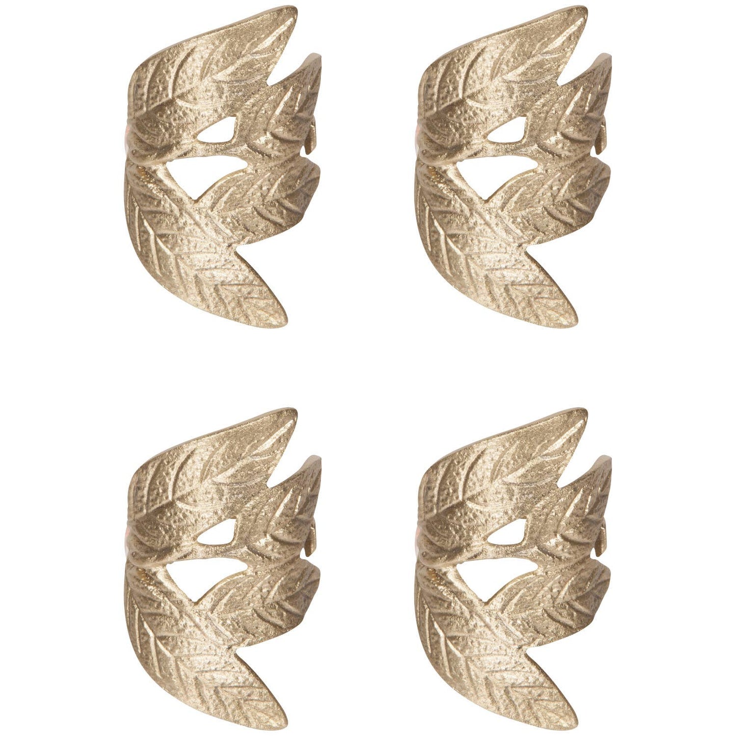 Golden-hued Brass Frond napkin rings will gild your tablescape for special occasions—or elevate your everyday.