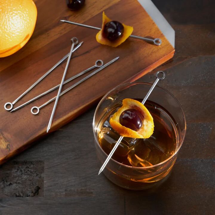 Stainless Steel Cocktail Picks - Set of 6