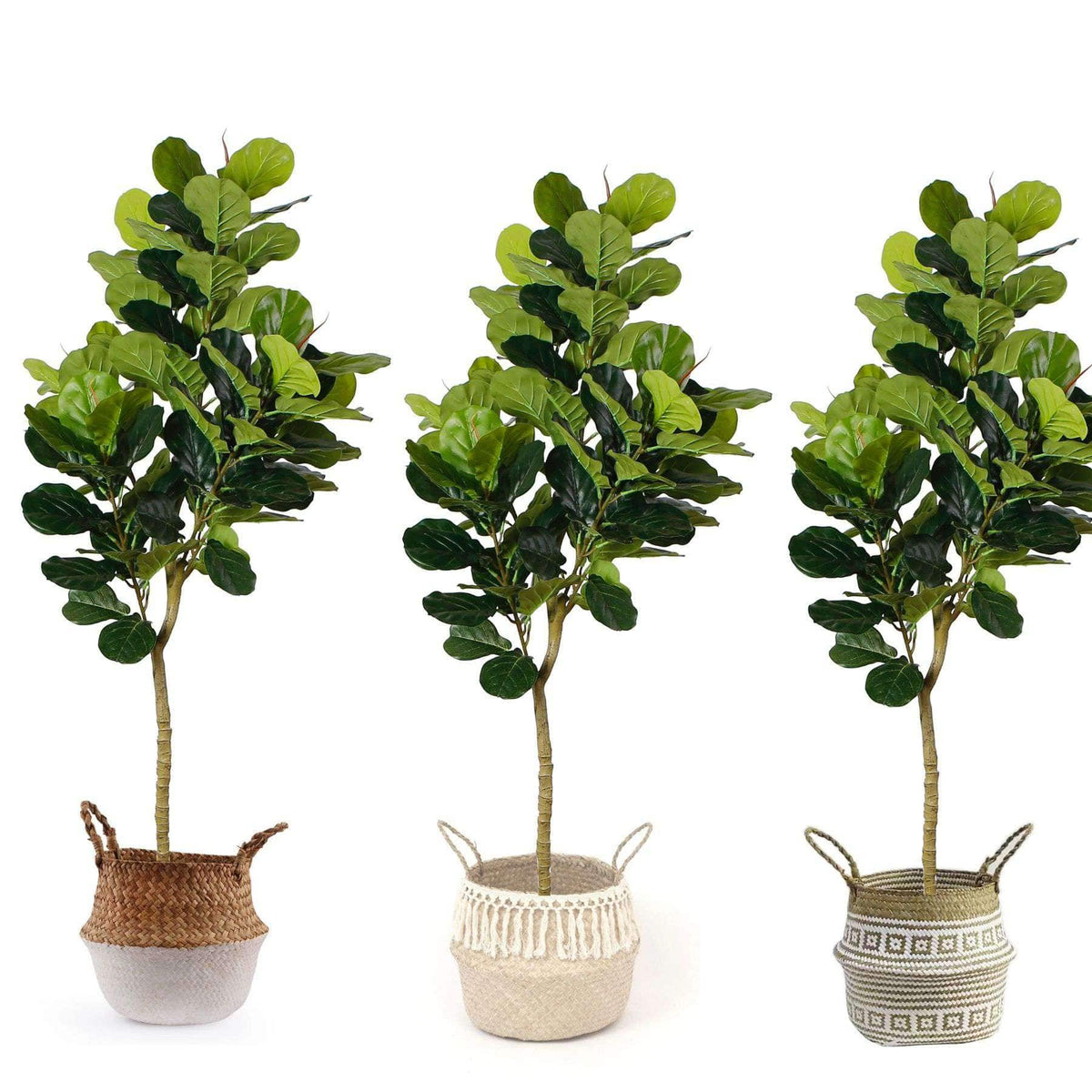 Mila Artificial Fiddle Leaf Potted Plant (Multiple Sizes)