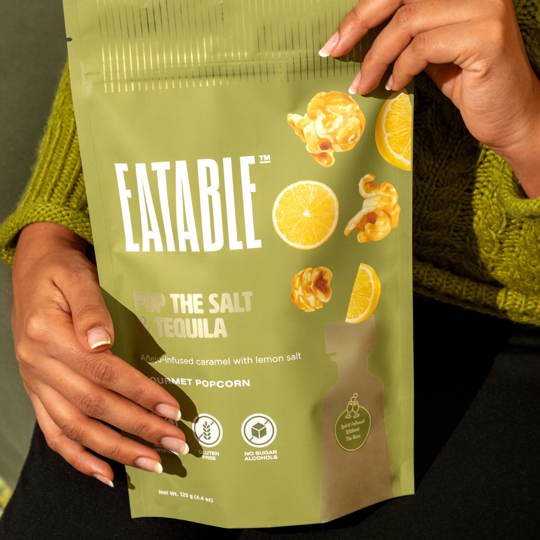 Pop the Salt & Tequila - Gourmet Caramel Kettle Popcorn: US Packaging