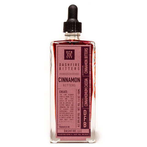 Dashfire Cinnamon Bitters. They are an excellent addition to spirits like whiskey, bourbon and aged rum.