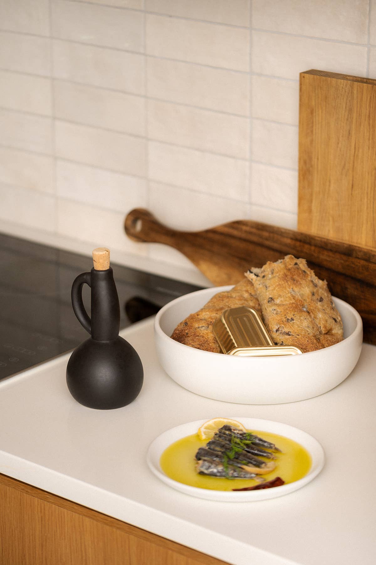 Shallow Stoneware Serving Bowl | EWA 60 oz: Matte White