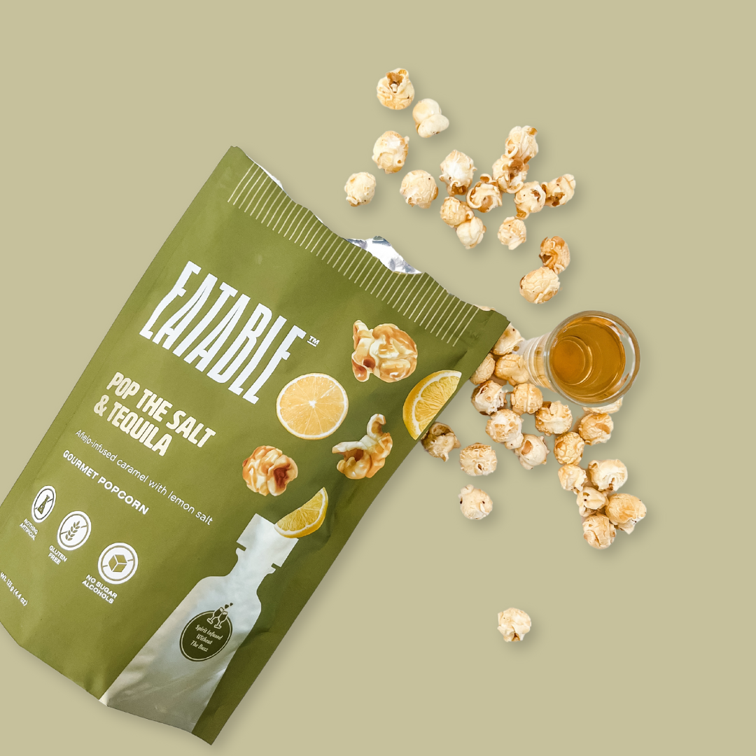 Pop the Salt & Tequila - Gourmet Caramel Kettle Popcorn: US Packaging