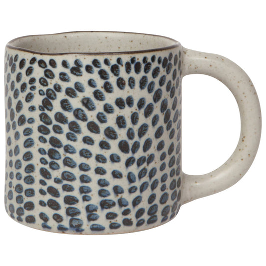 A charming rustic coffee mug. Part of the Element collection of a coordinating mugs, bowls, and serveware.