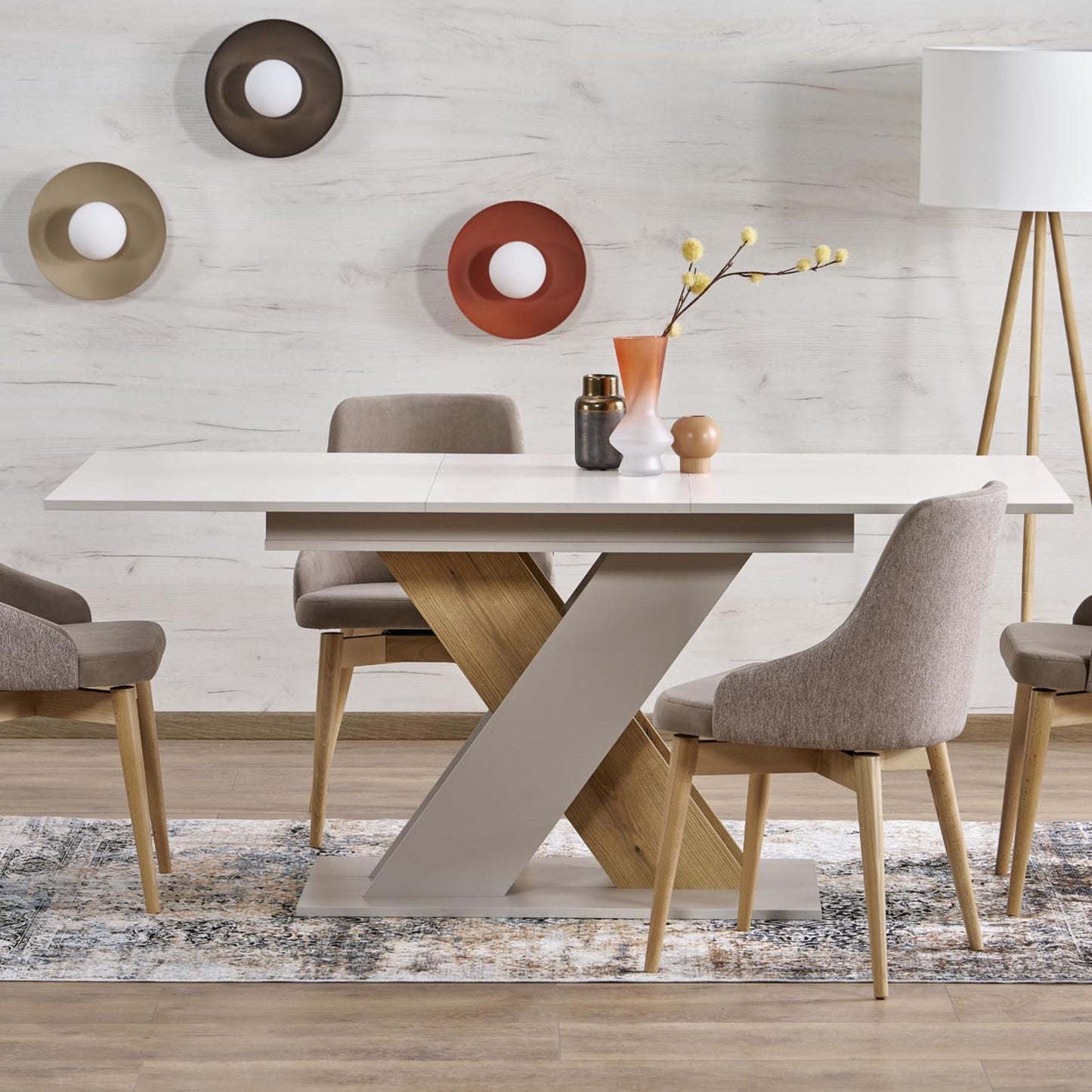 Slate Scandinavian Minimalist Wall Sconce Light Fixture for Bedroom, Hallway & Living Room