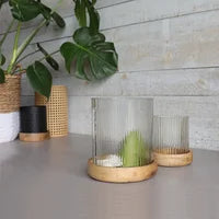 Wallace Candle Holder Set of 2, Clear