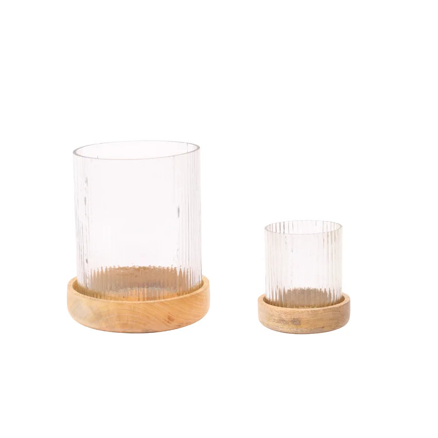 Wallace Candle Holder Set of 2, Clear