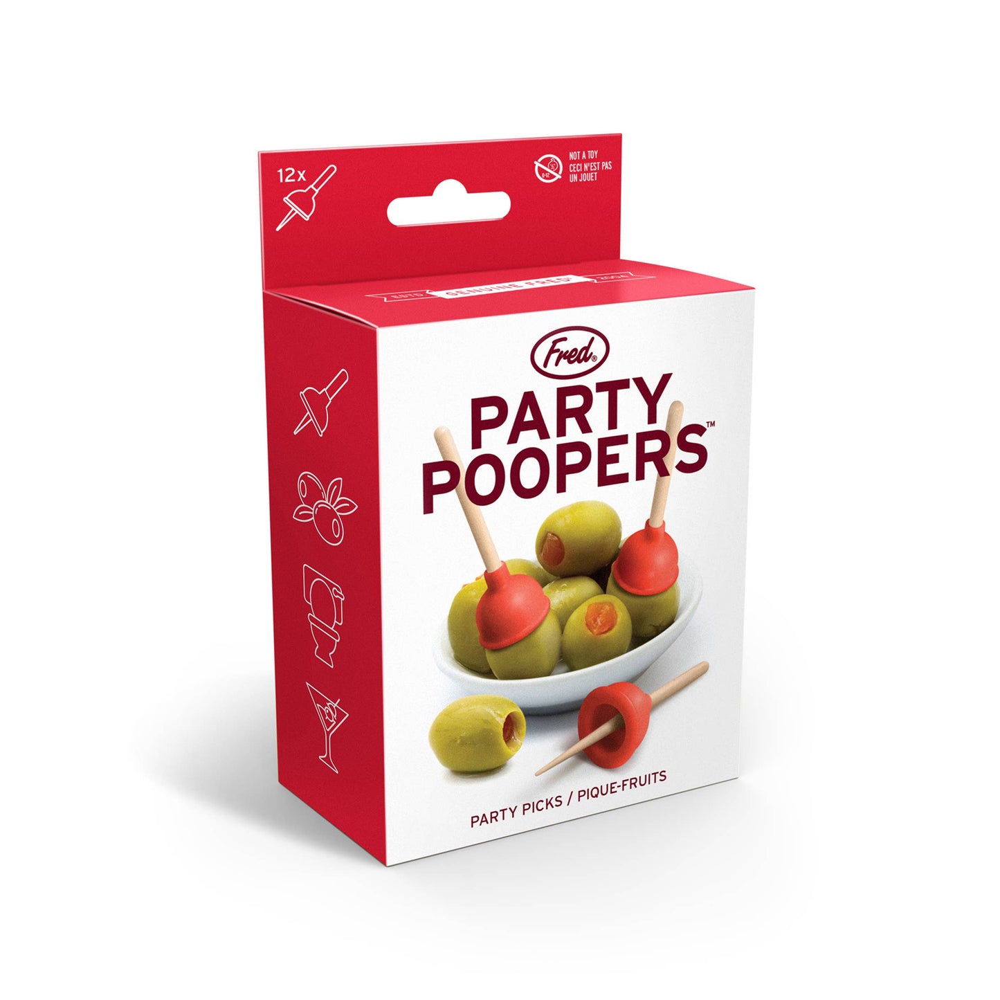 Party Poopers - Plunger Cocktail Picks -Set of12