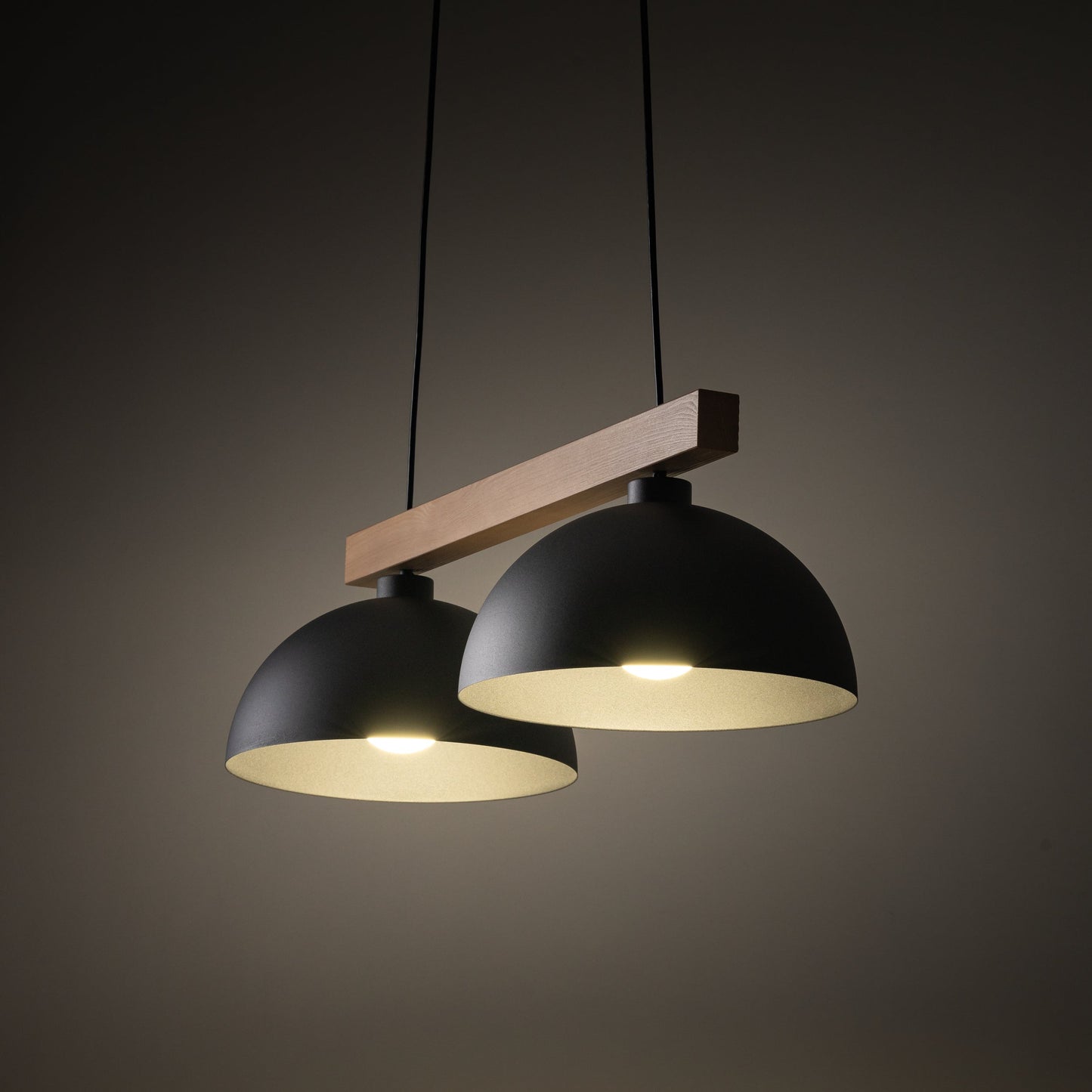 Oslo Black Scandinavian Minimalist Pendant Ceiling Light for Kitchen Island & Dining Room