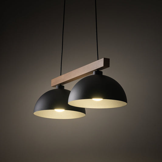 Oslo Black Scandinavian Minimalist Pendant Ceiling Light for Kitchen Island & Dining Room