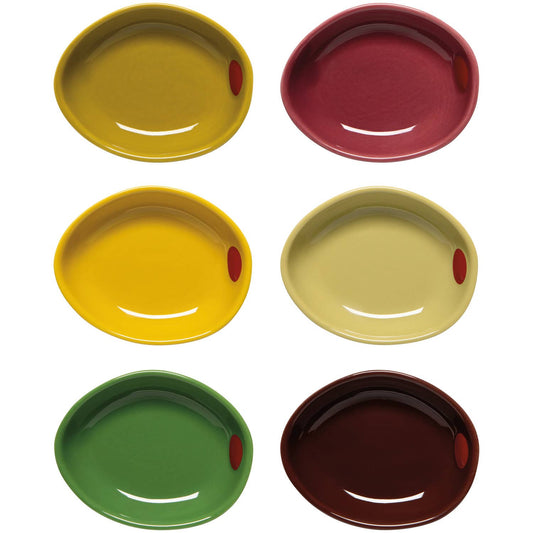 Olive Pinch Bowls Set of 6