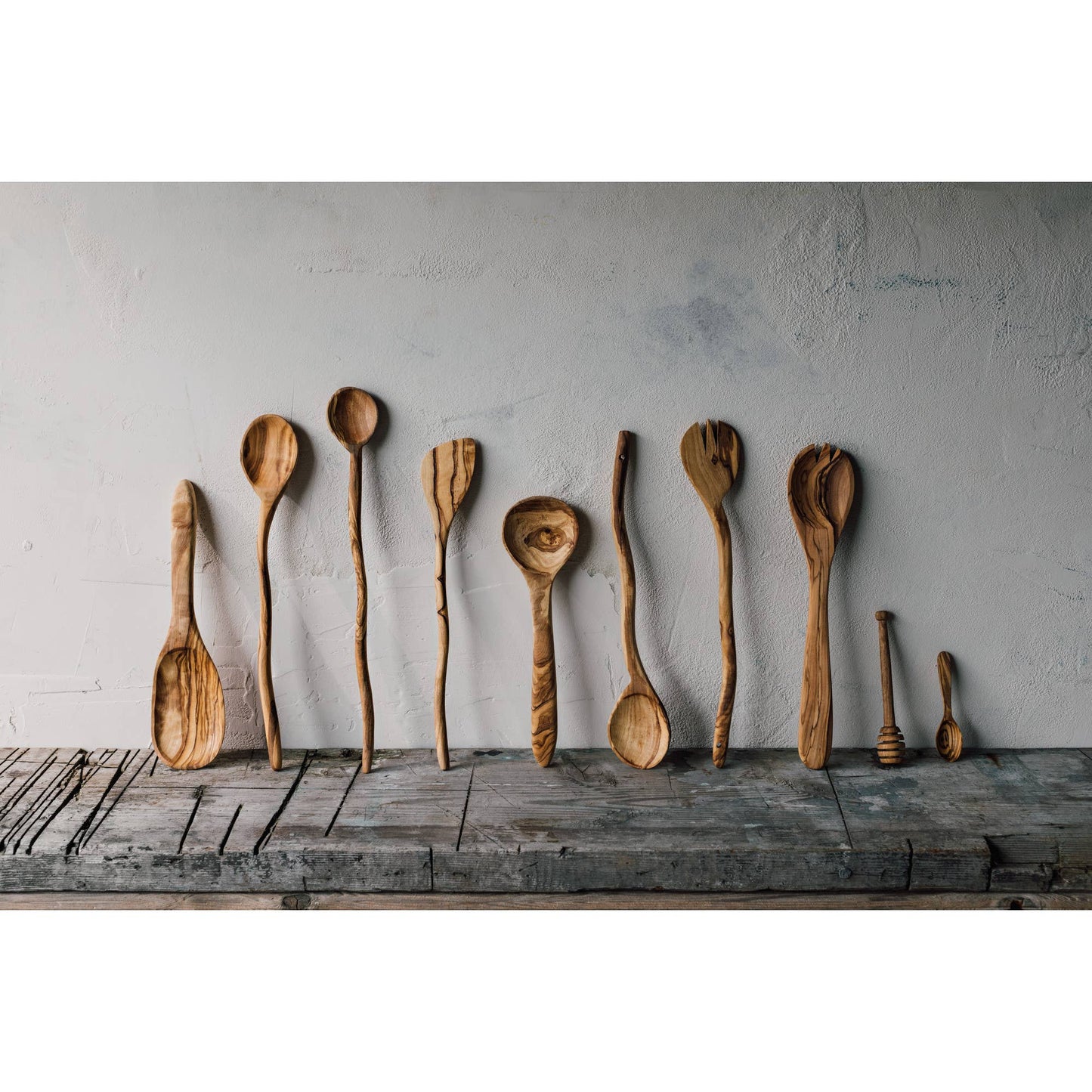 Olive Wood Salad Servers Set of 2