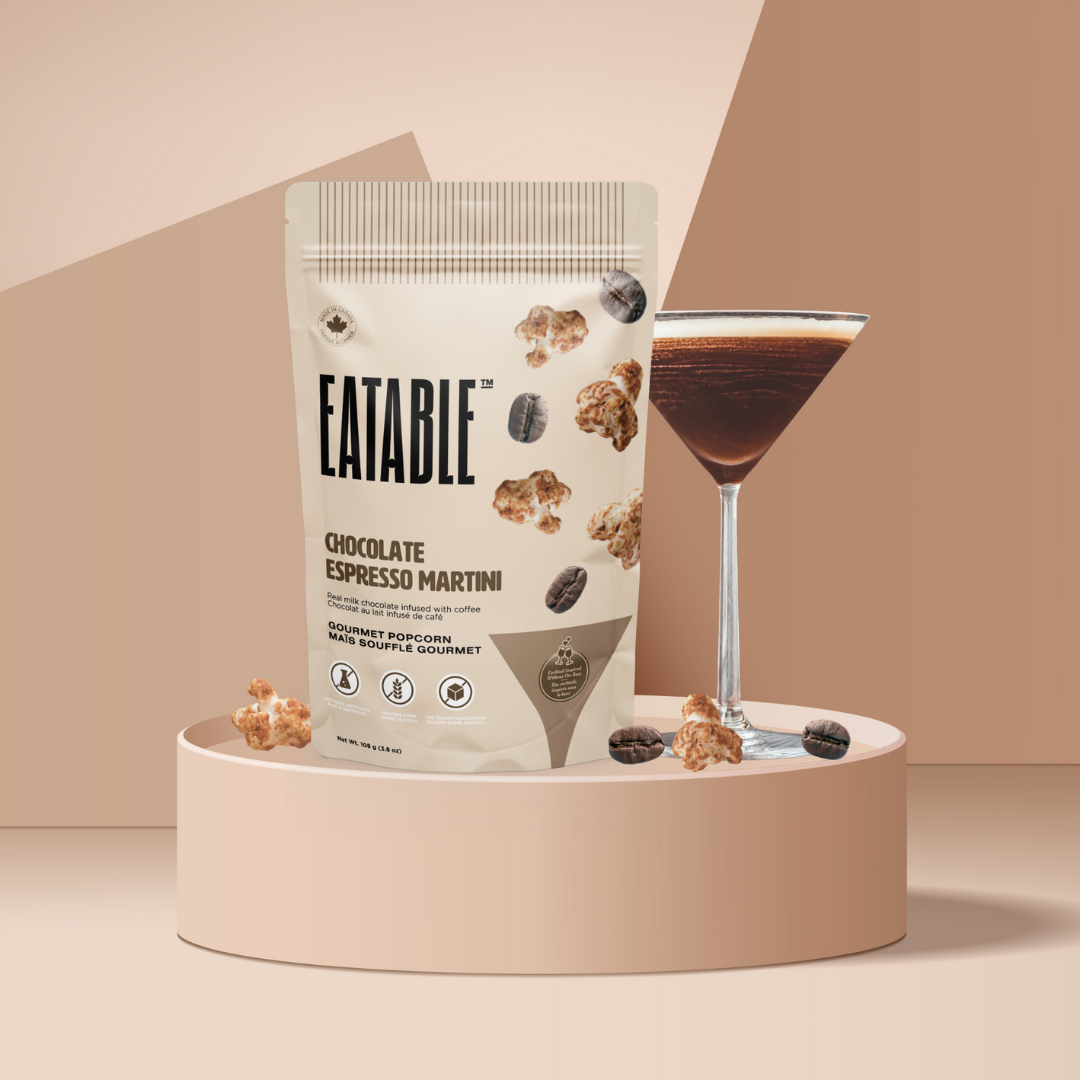 Chocolate Espresso Martini - Gourmet Milk Chocolate Popcorn