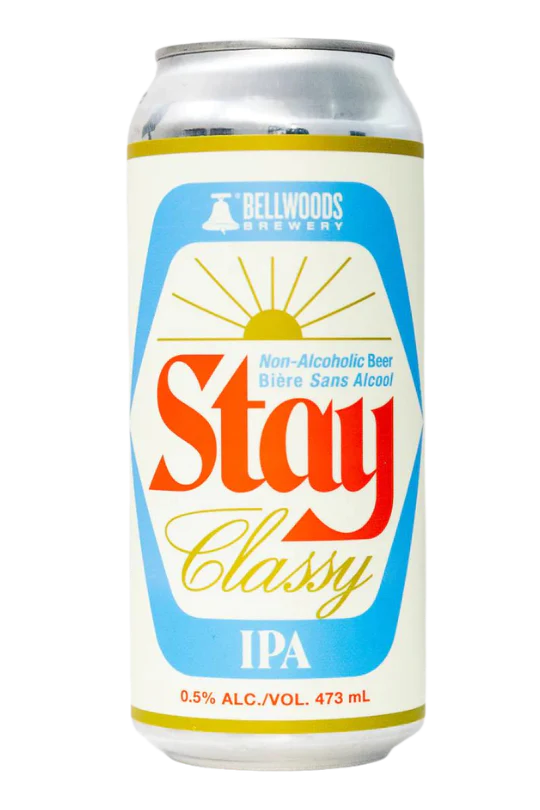 Bellwoods Stay Classy IPA. Non Alcohol IPA style beer.