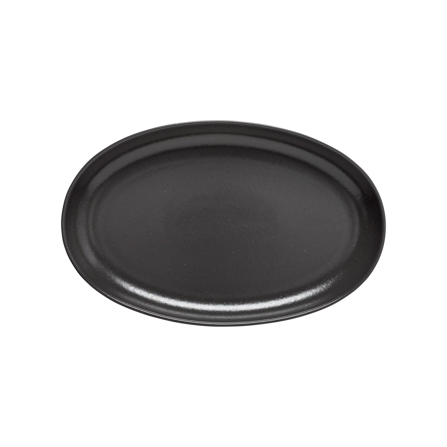 Casa Fina Seed Grey Medium size oval Platter. Artisan inspired tabletop or buffet servware with a handmade pottery feel.