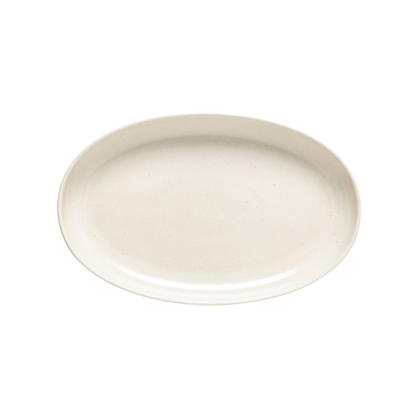 Vanilla Oval Platter in Vanilla by casa Fina. Artisan inspired tabletop or buffet serveware with a handmade pottery feel.