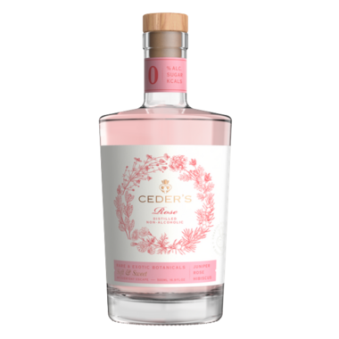 Ceder's Rose Gin. Non--Alcohol Rose Gin.