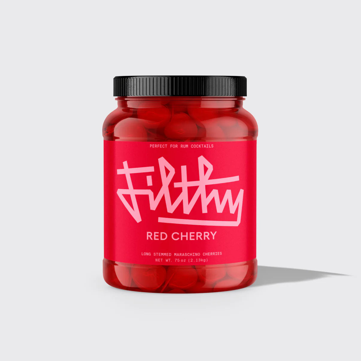 Filthy Red Cherry. Long Stemmed Red Maraschino cherries.