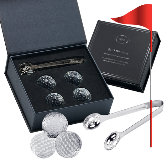 Golf Ball Whiskey Stones - Gift Set