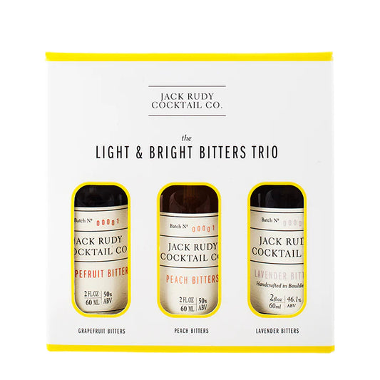 Jack Rudy Light and Bright Trio. Our Light and Bright Bitters Box is a great gift for the adventurous home bartender.