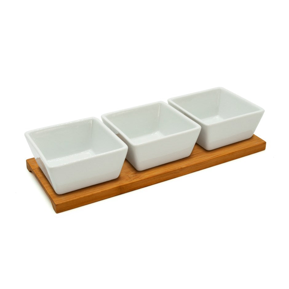 Fine Ceramic Tidbit Serving Dish Set