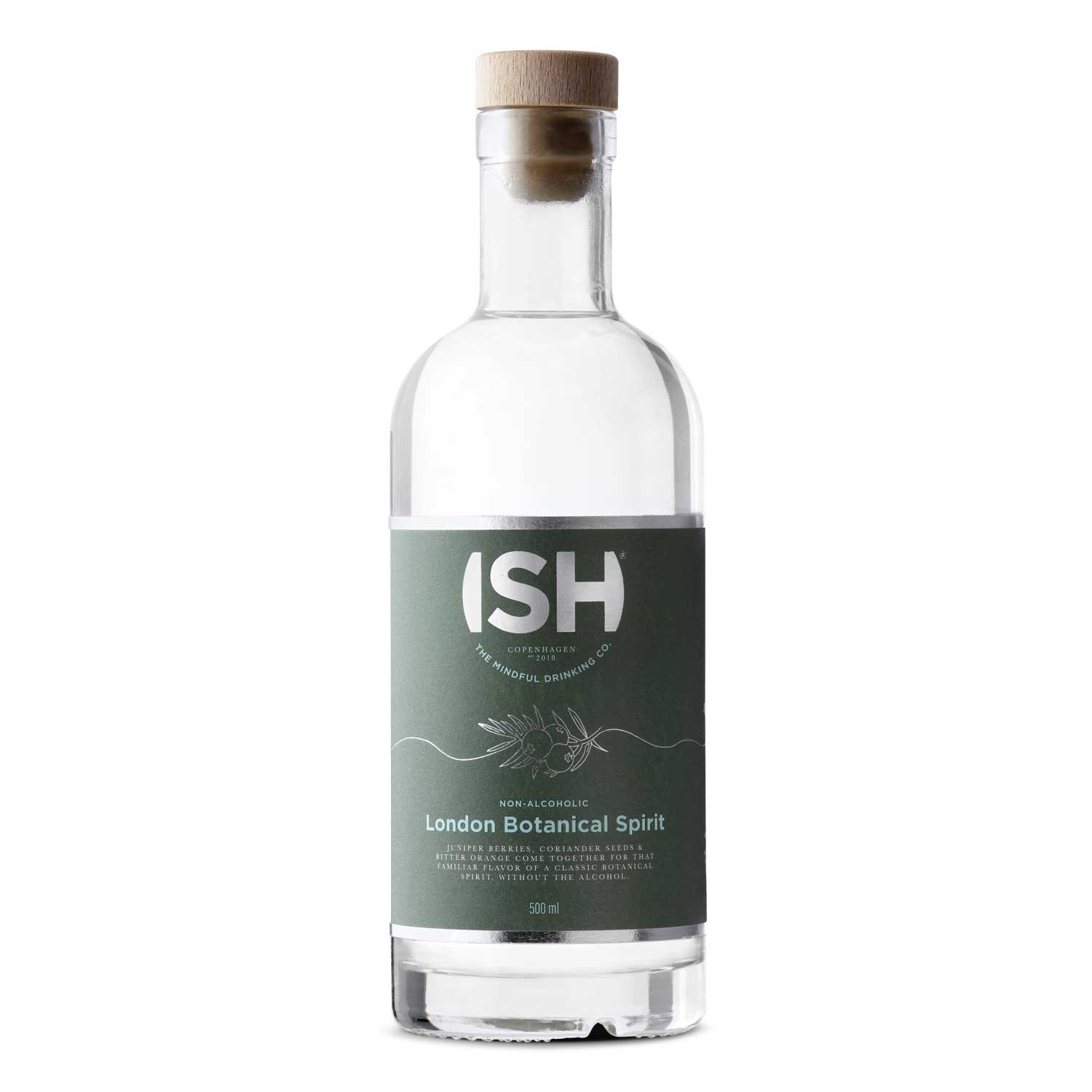 ISH London Botanical Spirit. Non-Alcohol Gin 