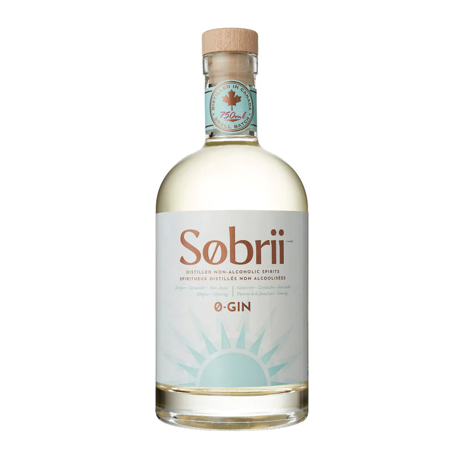 Sobrii Gin. Canadian non-alcohol Gin