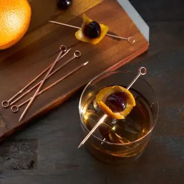 Copper-Plated Cocktail Picks - Set of 6