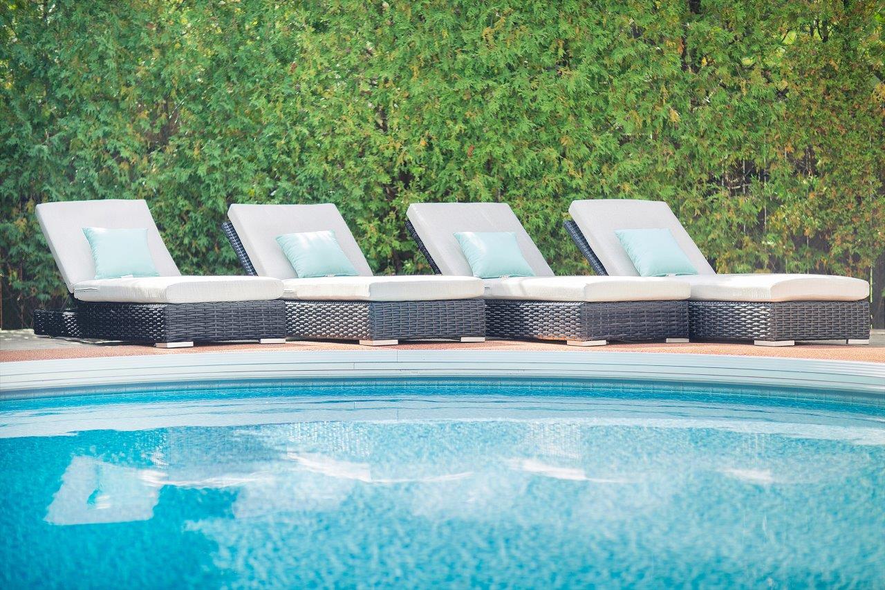 Trillium Chaise Lounge with Sunbrella® Cushions