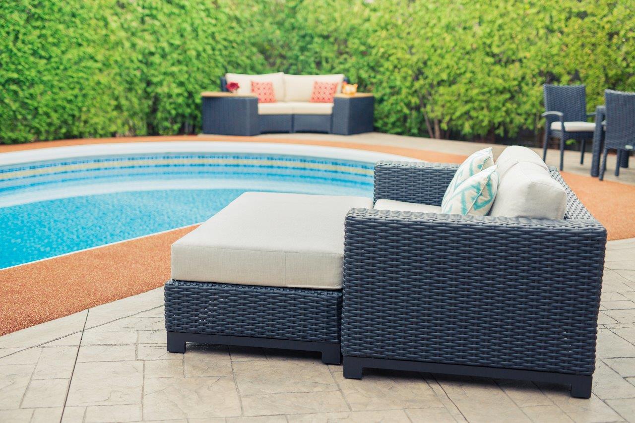 Trillium Ottoman with Sunbrella® Cushion