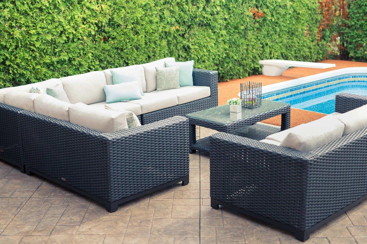 Trillium 6 Seat Sectional with Sunbrella® Cushions
