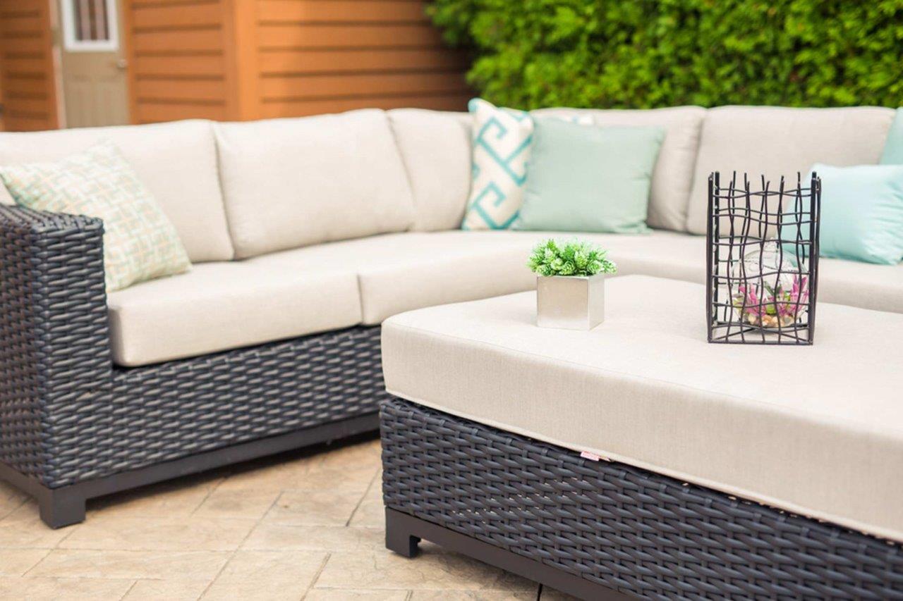 Trillium 6 Seat Sectional with Sunbrella® Cushions