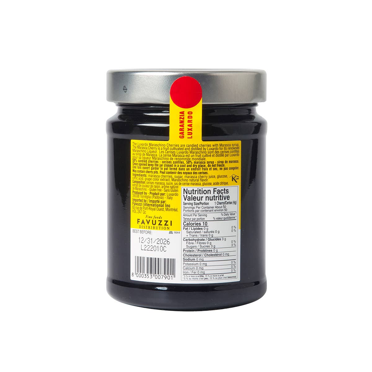 Luxardo Original Maraschino Cherries  400G