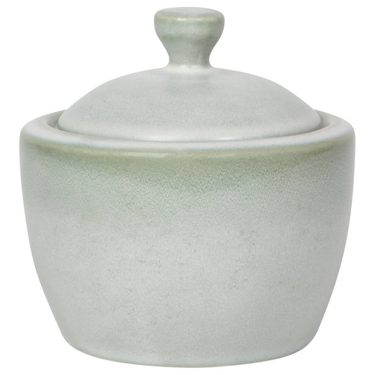Aquarius Sage coloured Sugar Pot - 100% Stoneware