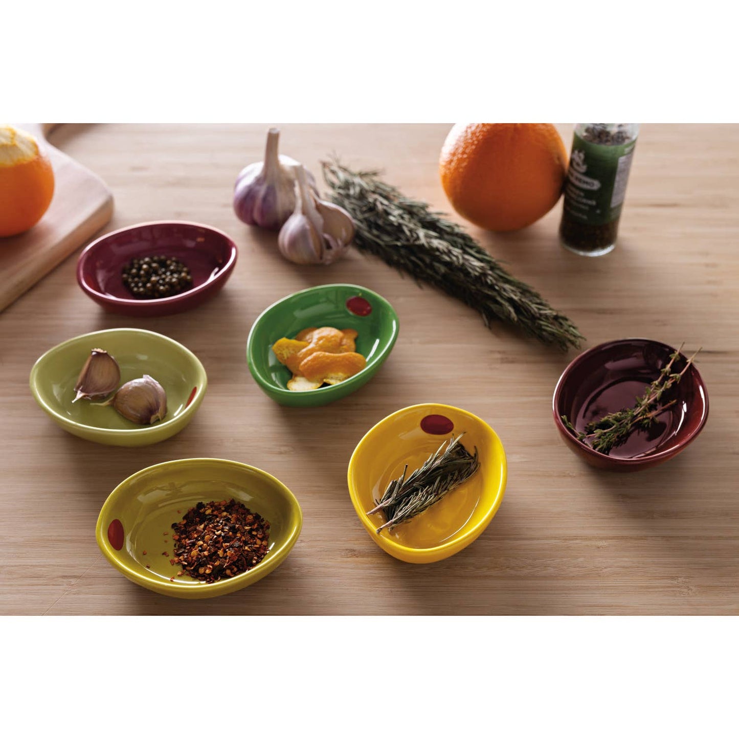 Olive Pinch Bowls Set of 6