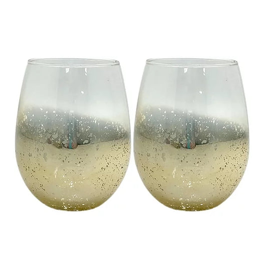 Gold Wine Glass set of 2