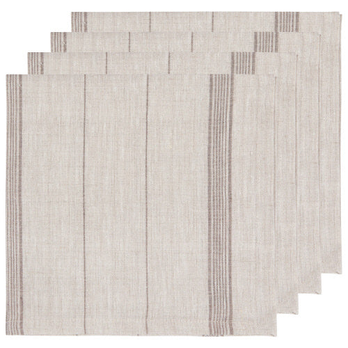 Shadow Maison Stripe Linen Napkins Set of 4